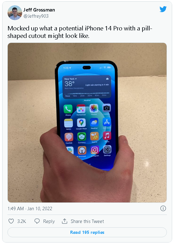 iPhone 14 Pro với camera selfie đục lỗ lộ hình ảnh thực tế? - Ảnh 2. iPhone 14 Pro với camera selfie đục lỗ lộ hình ảnh thực tế? - Ảnh 2.