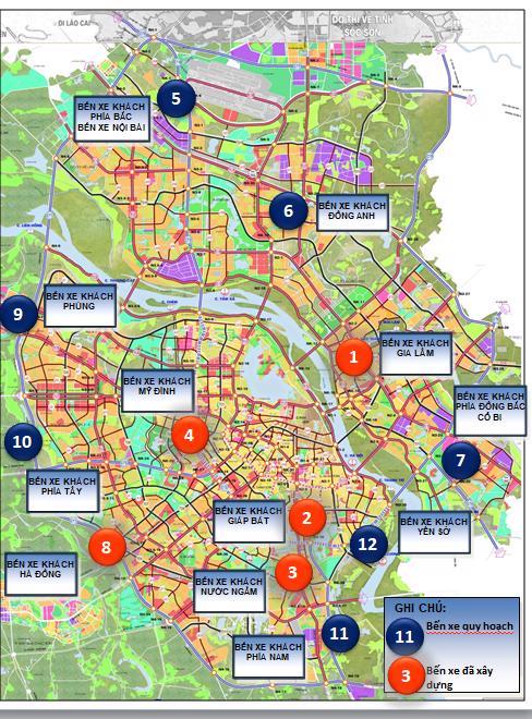 Quy hoạch các bến xe khách 