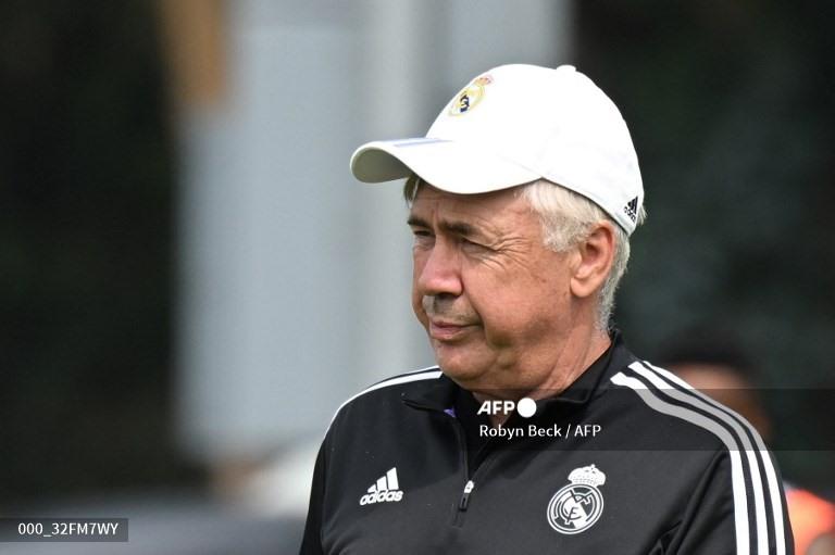 Ancelotti vẫn tỏ ra tự tin khi không có Mbappe. Ảnh: AFP