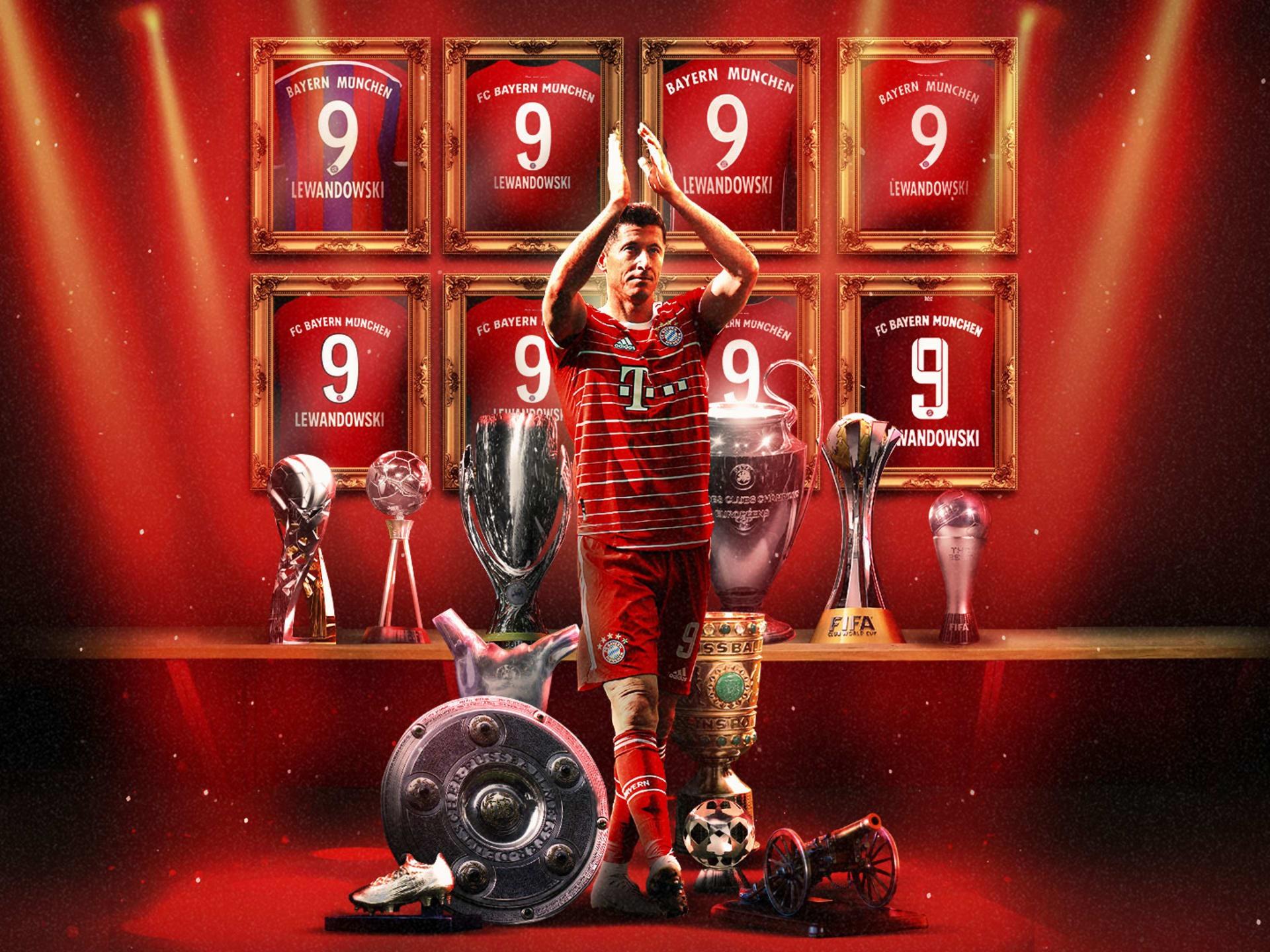 Lewandowski đã có nhiều thành công cùng Bayern: Ảnh: FC Bayern Munich