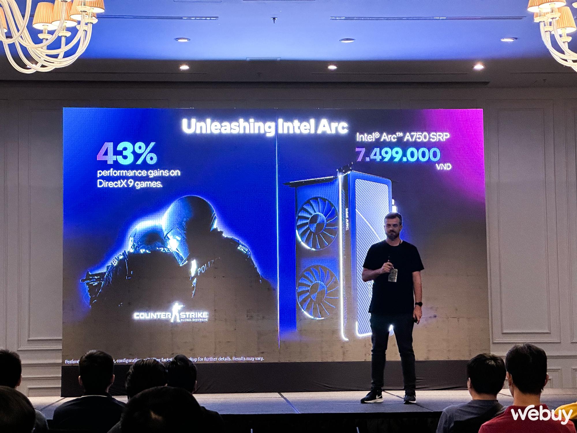 Ra mắt Arc A750 tại Việt Nam, Intel làm thị trường VGA rời thêm sôi động - Ảnh 5. Ra mắt Arc A750 tại Việt Nam, Intel làm thị trường VGA rời thêm sôi động - Ảnh 5.