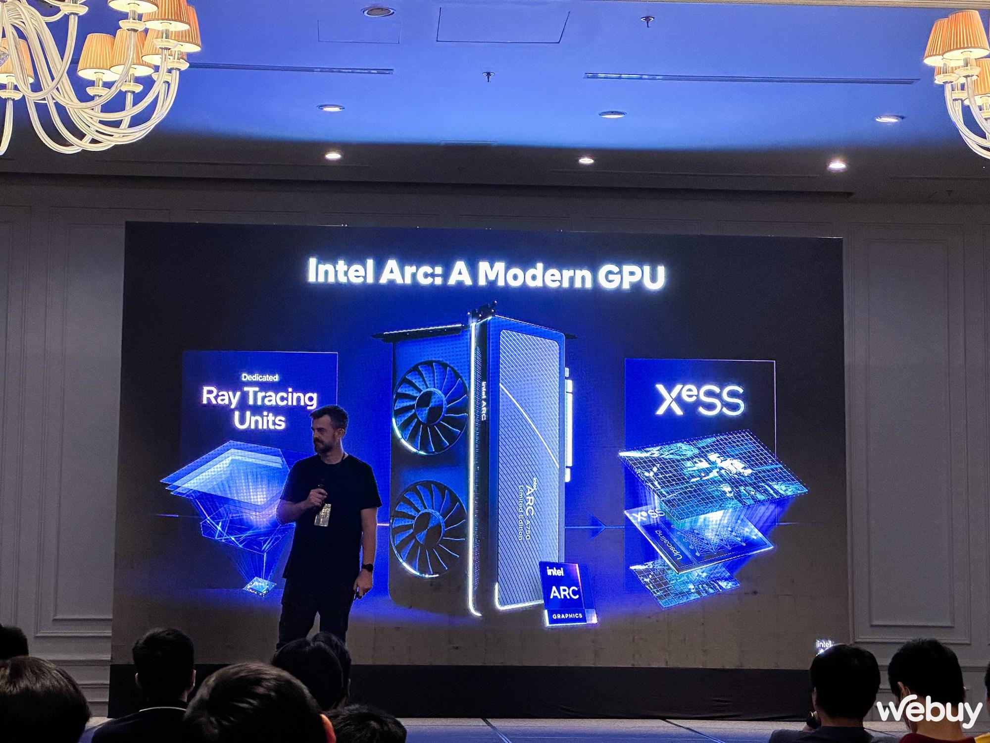 Ra mắt Arc A750 tại Việt Nam, Intel làm thị trường VGA rời thêm sôi động - Ảnh 1. Ra mắt Arc A750 tại Việt Nam, Intel làm thị trường VGA rời thêm sôi động - Ảnh 1.