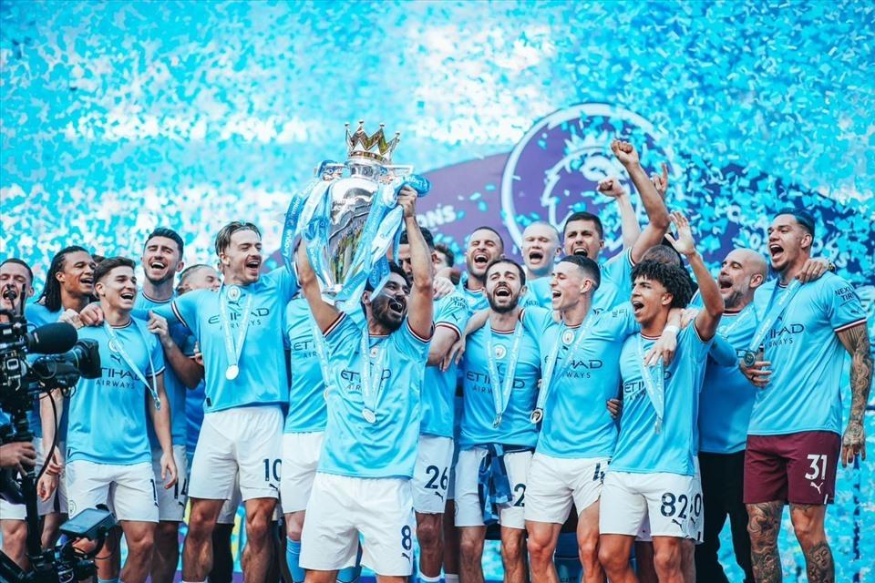 Sau Premier League, Man City còn 2 trận chung kết FA Cup và Champions League.  Ảnh: EPL