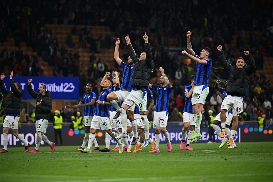 Inter Milan dù bị đánh giá thấp nhưng vẫn hiên ngang lọt vào trận chung kết Champions League mùa này. Ảnh: AFP