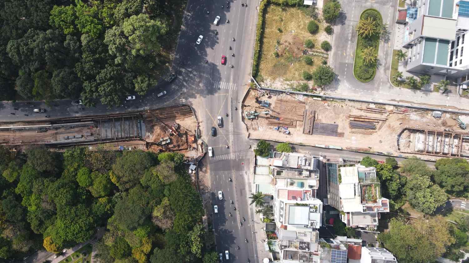 Hạng mục hầm chui Trần Quốc Hoàn - Cộng Hòa. Ảnh: Anh Tú