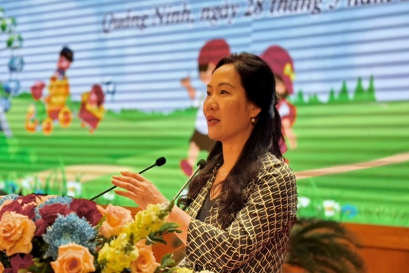 Phó Chủ tịch UBND tỉnh Quảng Ninh Nguyễn Thị Hạnh, phát biểu tại Lễ phát động. Phó Chủ tịch UBND tỉnh Quảng Ninh Nguyễn Thị Hạnh, phát biểu tại Lễ phát động.