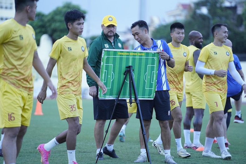 Đặt dấu hỏi cho phong độ của câu lạc bộ Thanh Hóa trước trận Siêu cúp. Ảnh: THFC