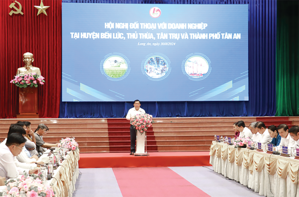 Lãnh đạo UBND tỉnh Long An đối thoại với doanh nghiệp để nắm những khó khăn, từ đó có giải pháp hỗ trợ Lãnh đạo UBND tỉnh Long An đối thoại với doanh nghiệp để nắm những khó khăn, từ đó có giải pháp hỗ trợ