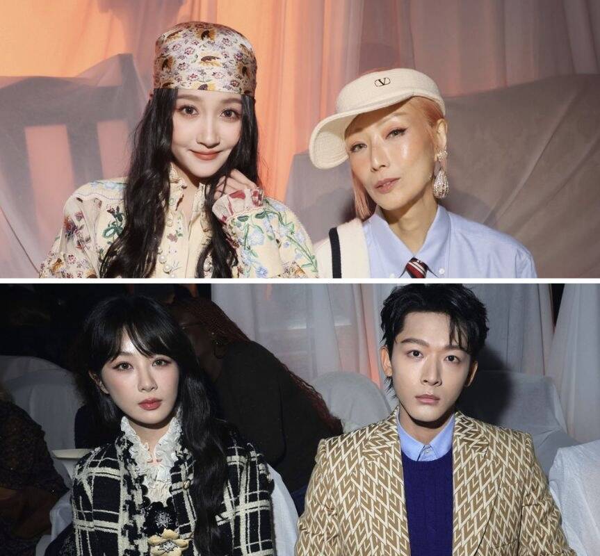 Dương Tử bất ngờ được xếp ngồi cạnh Trương Vãn Ý. Ảnh: Weibo