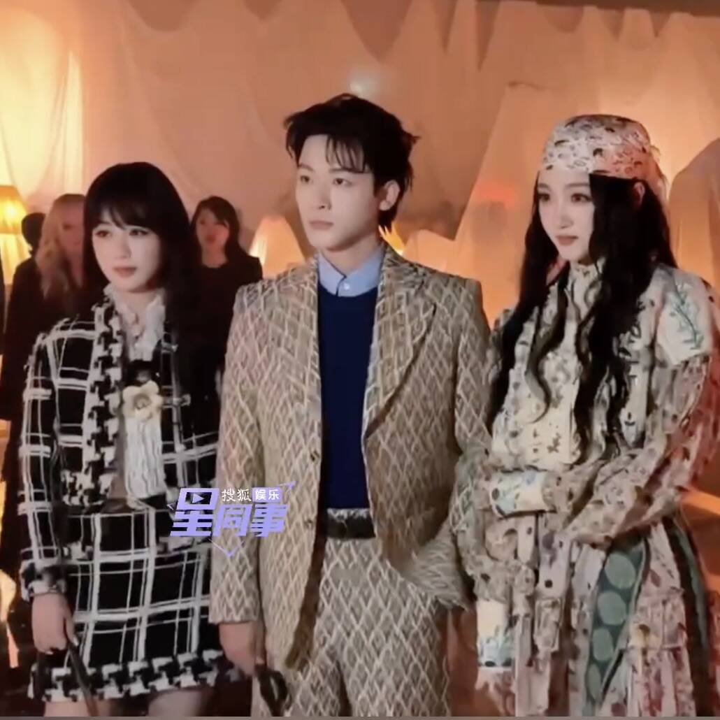 3 ngôi sao Trung Quốc chung khung hình. Ảnh: Weibo