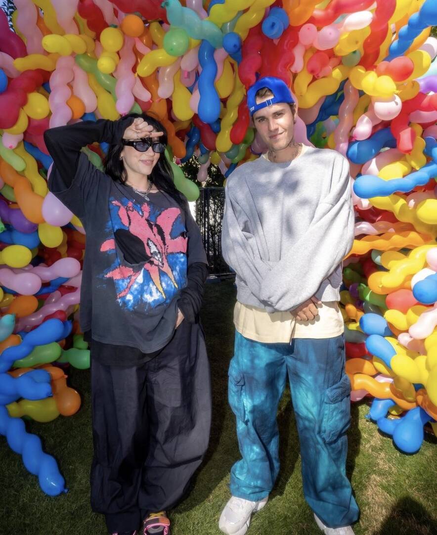 Billie Eilish là fan cứng của Justin Bieber. Ảnh: Instagram