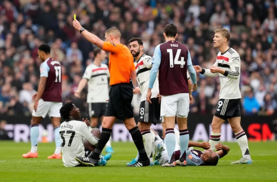 “Quỷ đỏ” Man United nhận khá nhiều thẻ phạt sau 7 vòng đấu tại Premier League 2024-2025. Ảnh: EPL