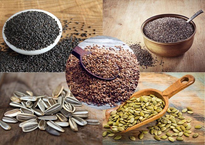 Các loại hạt giàu Ảnh đồ họa: Doãn Hằng