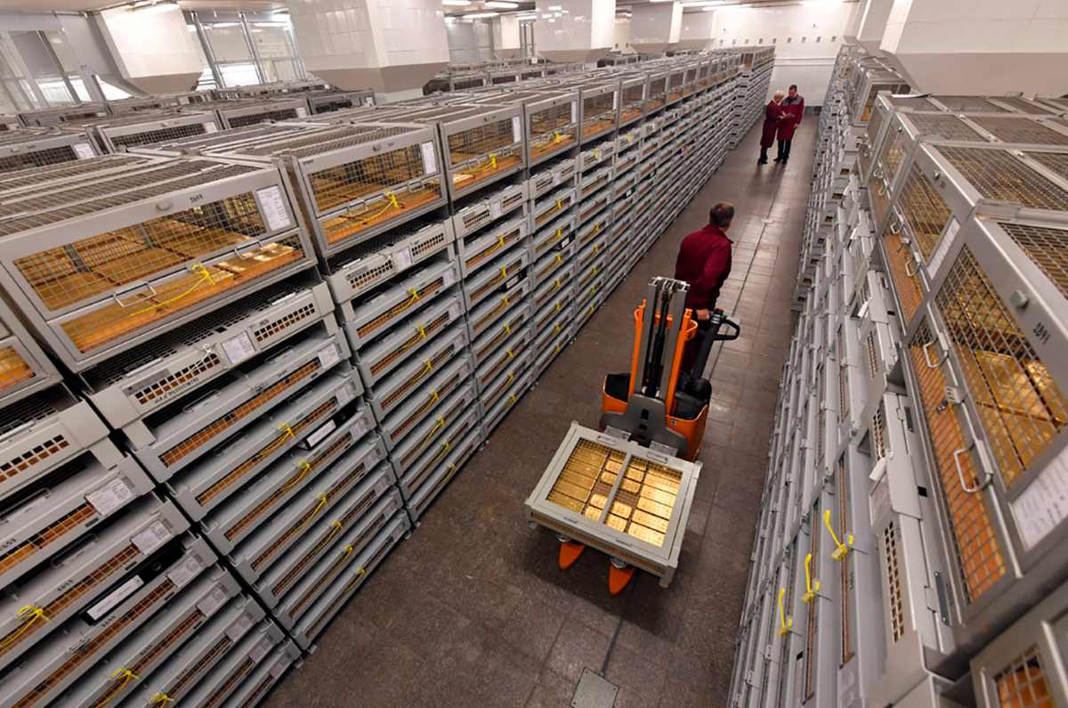 Kho dự trữ vàng của Nga. Ảnh: Russia Beyond