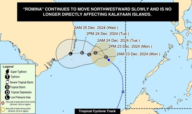Dự báo về cơn bão cuối cùng ở Biển Đông năm 2024