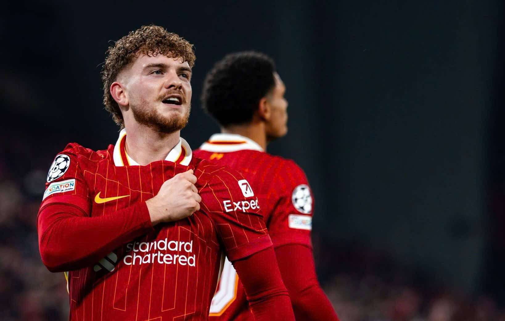 Bàn thắng quyết định của Harvey Elliott giúp Liverpool đánh bại Lille. Ảnh: LFC