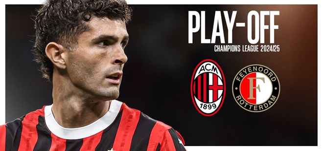 Lịch thi đấu bóng đá ngày 18.2: AC Milan vs Feyenoord