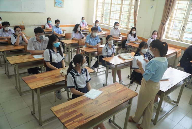 Nhằm đạt kết quả tốt tại kỳ thi tuyển sinh lớp 10, nhiều học sinh chủ động tự ôn thi từ sớm. Ảnh: Phong Linh