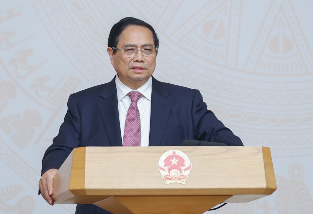 Thủ tướng Chính phủ kết luận hội nghị. Ảnh: VGP