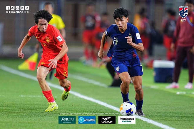 U17 Thái Lan toàn thua rời giải U17 châu Á 2025