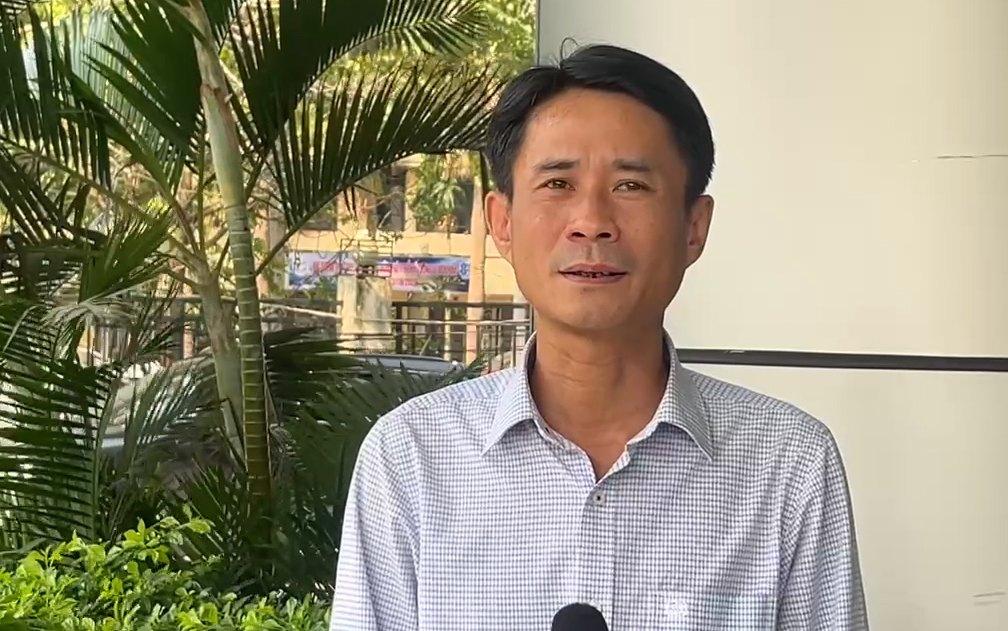 Ông Nguyễn Đức Hòa - Phó Trưởng phòng Dự báo khí hậu, Trung tâm Dự báo Khí tượng Thủy văn Quốc gia cung cấp thông tin dự báo xu thế thời tiết tháng 4. Ảnh: An An