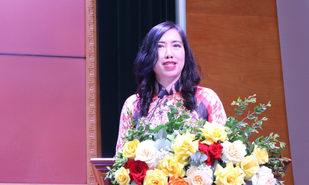 Thứ trưởng Bộ Ngoại giao Lê Thị Thu Hằng. Ảnh: Trần Vương