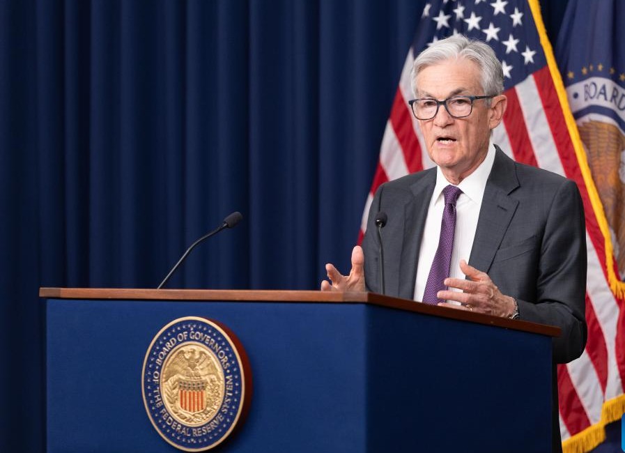 Chủ tịch Fed Jerome Powell phát biểu trong họp báo ngày 19.3.2025 tại Washington D.C. Ảnh: Xinhua