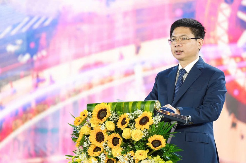 Bí thư Tỉnh ủy ông Trương Quốc Huy phát biểu tại buổi lễ.