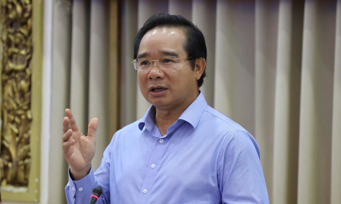 Chủ tịch UBND TP HCM Nguyễn Văn Được chủ trì Hội nghị. (Ảnh: T.Giang) Chủ tịch UBND TP HCM Nguyễn Văn Được chủ trì Hội nghị. (Ảnh: T.Giang)