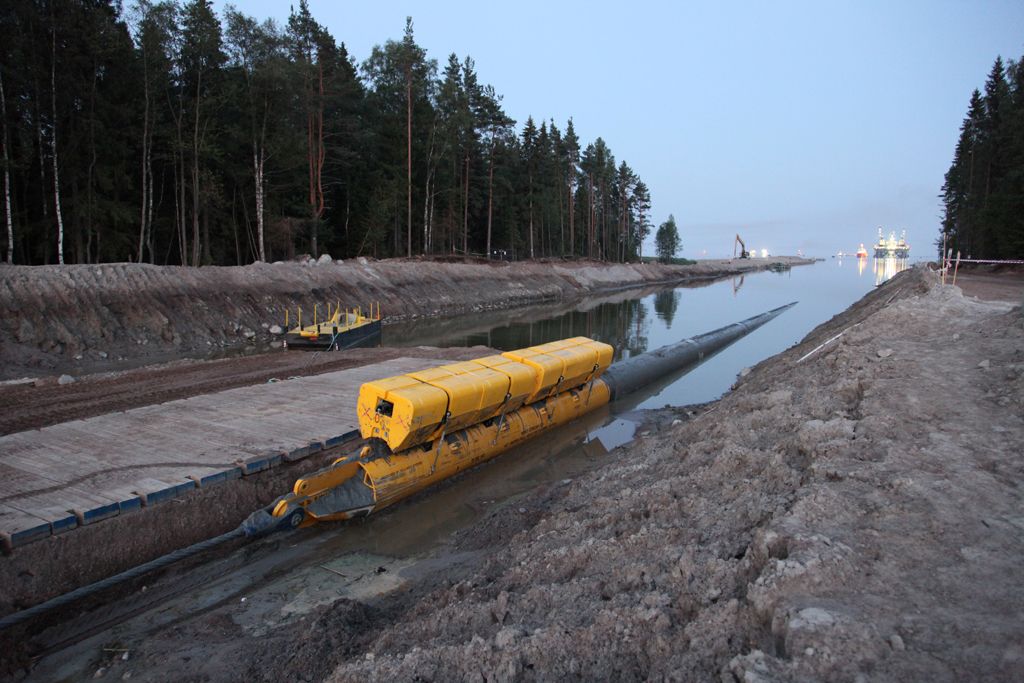 Nord Stream trong quá trình xây dựng. Ảnh: Gazprom