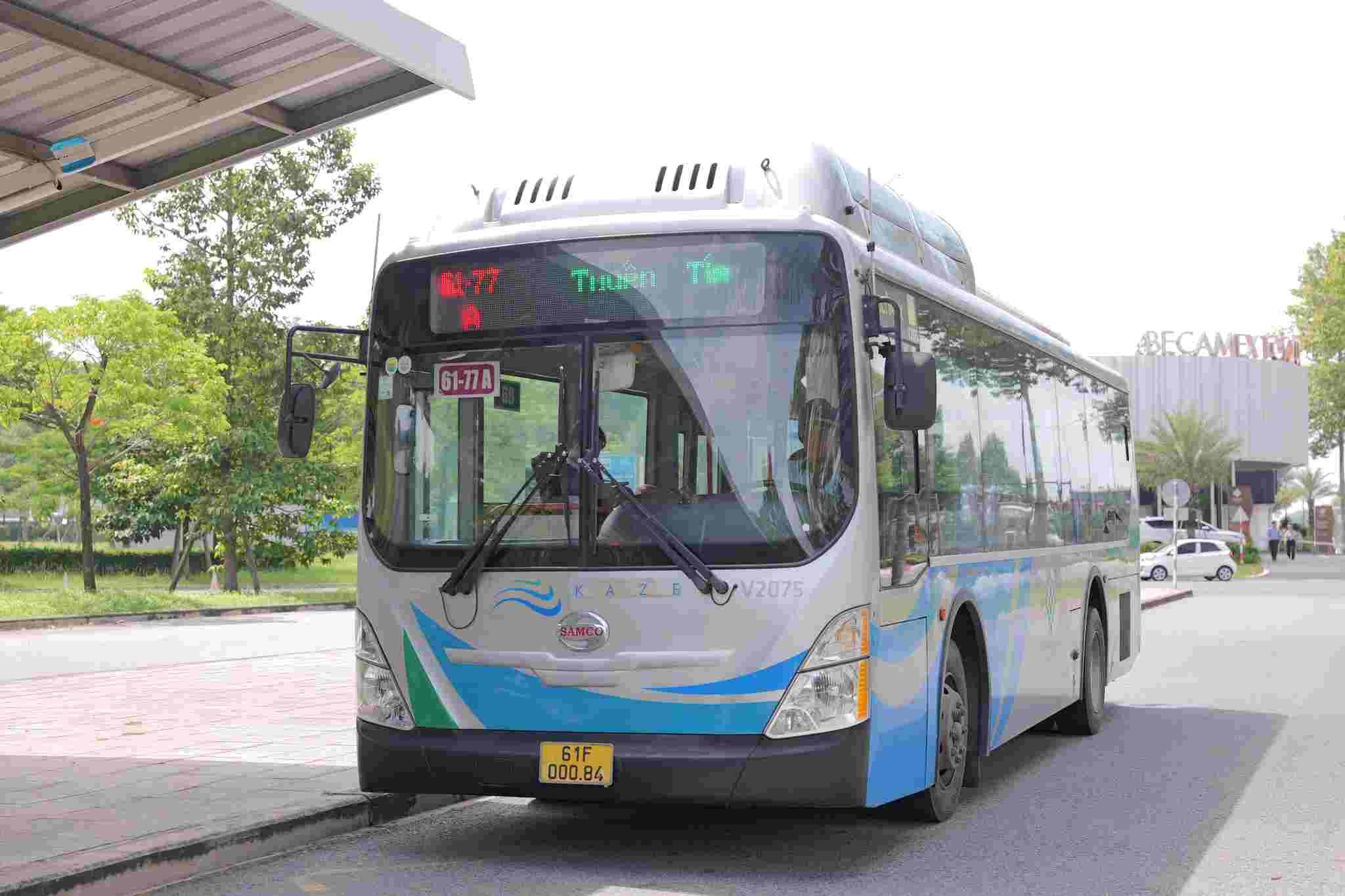 Tuyến xe buýt này miễn phí vé cho người dân trong tháng 7.2025. Ảnh: Đã có tuyến xe bút từ thành phố mới Bình Dương đến Bến Xe Miền Đông rồi di chuyển qua Metro vào TPHCM. Ảnh: Becamex Tokyu