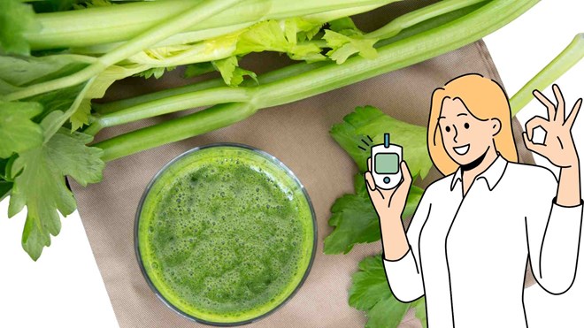 Lợi ích của nước ép cần tây đến đường huyết và huyết áp