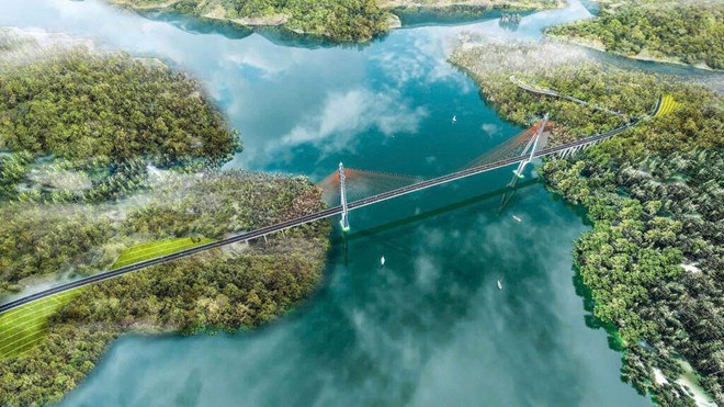 Phối cảnh một cây cầu trên cao tốc Hòa Bình - Mộc Châu. Ảnh: Đơn vị cung cấp.