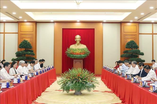 Quang cảnh buổi làm việc. Ảnh: TTXVN