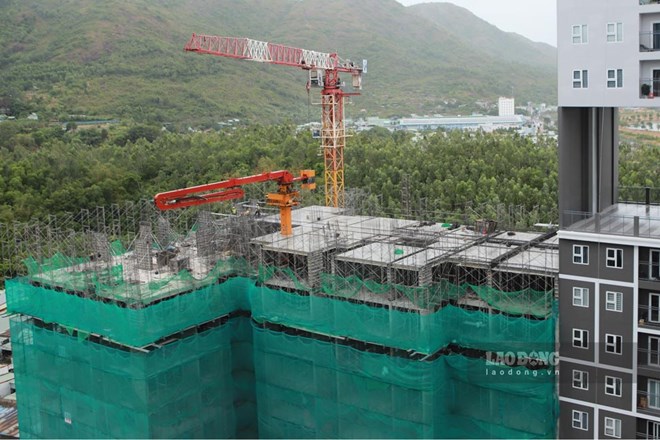 Dự án Nhà ở xã hội Tân Đại Minh 2 - Lamer2 (phường Quy Nhơn Nam, Gia Lai) đang được thi công. Ảnh: Hoài Phương