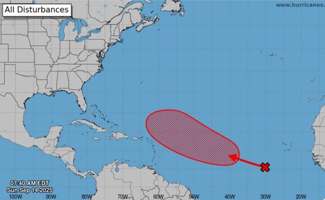 Bão Gabrielle chực chờ bùng nổ, 2 áp thấp nối đuôi tuần này