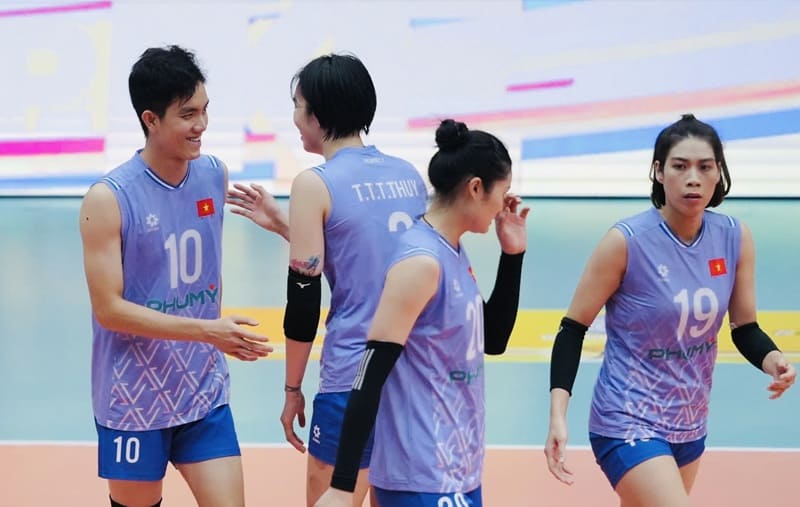 Bích Tuyền đã thi đấu hiệu quả cùng Đội tuyển bóng chuyền nữ Việt Nam trong các giải quốc tế đầu năm nay. Ảnh: VFV