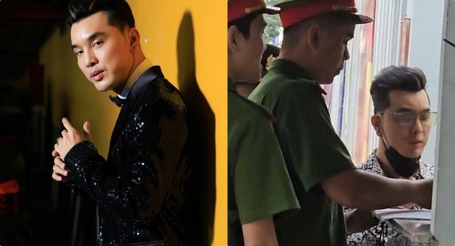 Ưng Hoàng Phúc và ê-kíp thực hiện MV cho Ngũ Hổ Tướng có mặt tại trụ sở Công an TPHCM