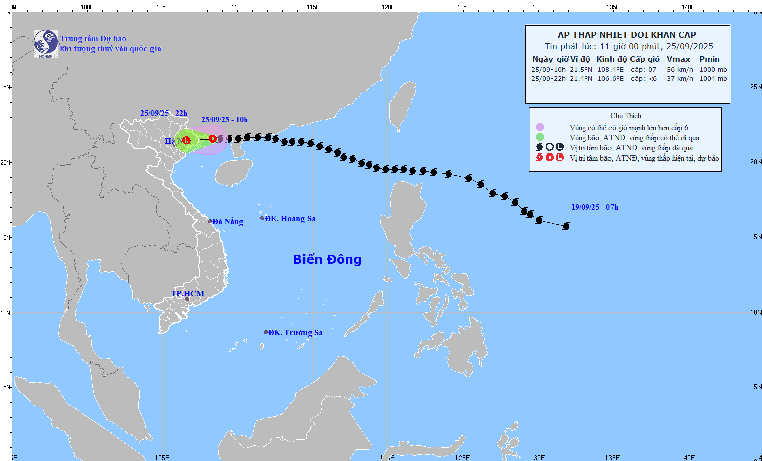 Bão số 9 đã nhanh chóng suy yếu thành áp thấp nhiệt đới trước khi đổ bộ vào đất liền