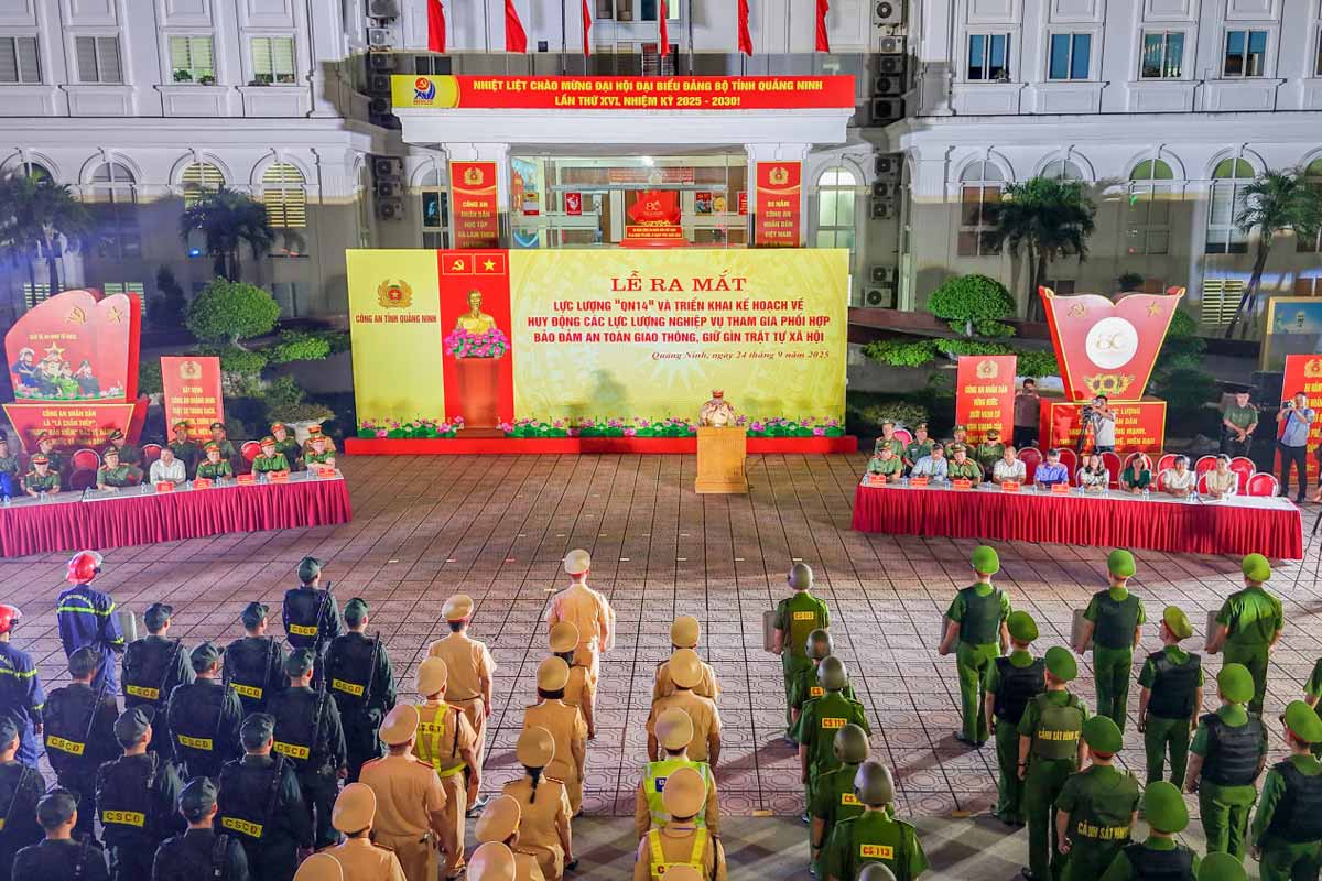 Quang cảnh chương trình. Ảnh: Công an Quảng Ninh