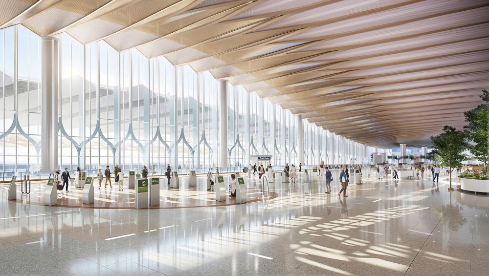 Công nghệ hiện đại giúp hành khách giảm thiểu thời gian chờ lãng phí và thuận tiện trong khâu làm thủ tục.