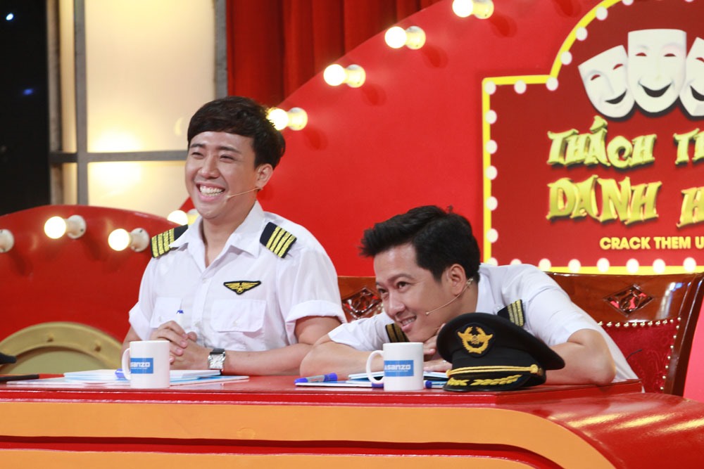 Trấn Thành, Trường Giang khi là giám khảo “Thách thức danh hài“. Ảnh: Nhà sản xuất