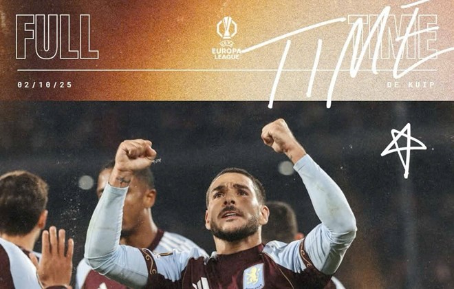 Kết quả Europa League: Aston Villa tiếp tục thắng
