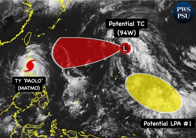 Xuất hiện mầm mống cơn bão tiếp theo ngay sau bão số 11