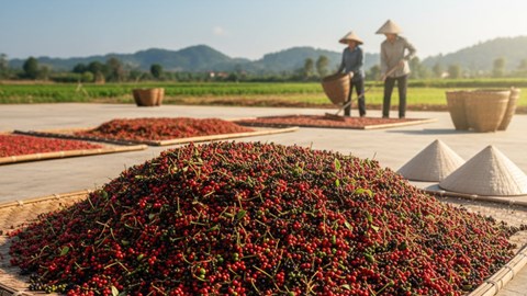 Giá hồ tiêu hôm nay 16.9.2025: Dao động trong biên độ hẹp