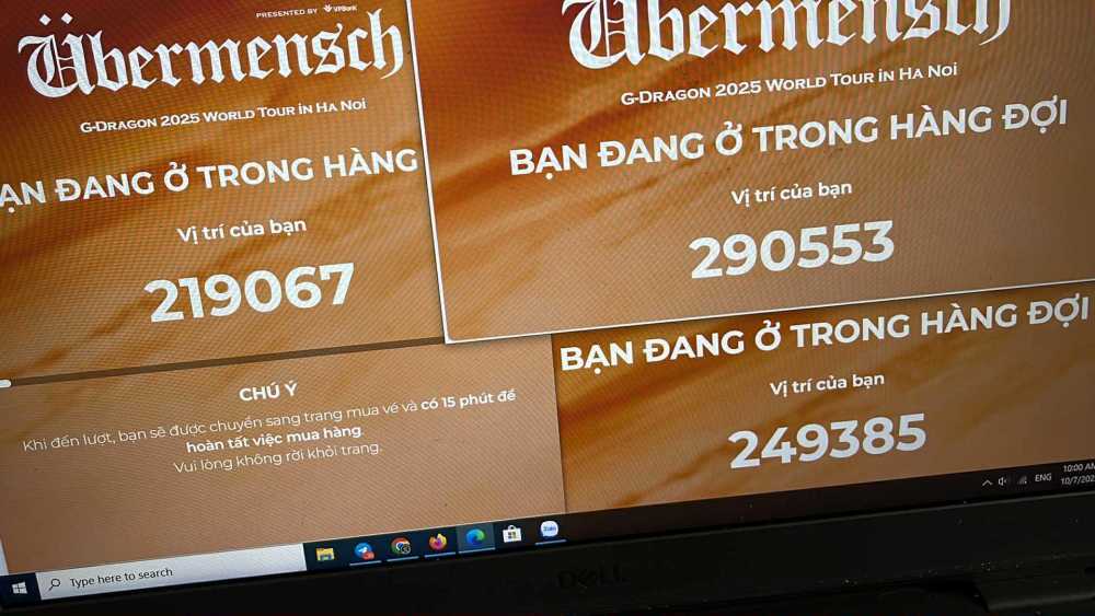 Hàng trăm nghìn người xếp hàng mua vé concert của G-Dragon. Ảnh: Chí Long Vietnam Fanpage