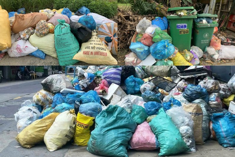 Nhà máy dừng thu gom, khiến người dân Đà Nẵng khổ sở vì sống chung với rác thải hôi thối, chất đống. Ảnh: Trường An