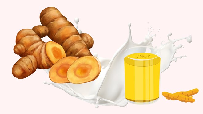 Lợi ích khi uống sữa nghệ vào buổi tối