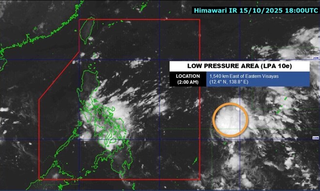 Áp thấp gần Philippines tăng tốc, nguy cơ thành bão Ramil với đường đi khó lường