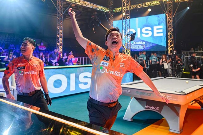 Dương Quốc Hoàng cùng đội châu Á khởi đầu hoàn hảo tại Reyes Cup 2025